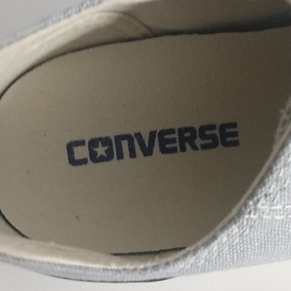 CONVERSE ALL ⭐ STAR Kid's Shoes Size 1 Gray with White - Picture 7 of 12